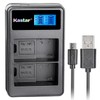 Kastar LCD Dual Slim Charger for Nik EN-EL15, Nik D850,