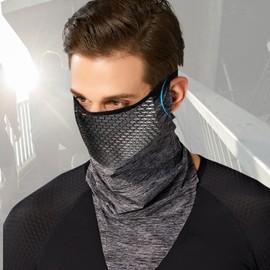 Comfortable Breathable Cooling Mesh Neck Cooler for Sports Summer Charcoal 2ea