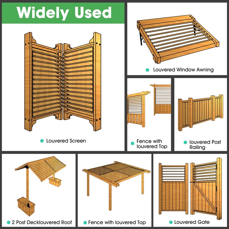 Pisman Sunblind System Brackets,Louver Hardware Kit for Shutter System,Holding Up