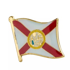 PatchesOhoul Florida Flag Lapel Pin 3/4" x 5/8"