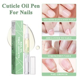 Nail Growth Oil Pen - Nail Cuticle Oil - Natural Nail Growth Serum - Cuticle Oil Pen For Nails Moisturize -Nail Oil For Growth And Strength - Nail Strengthener For Damaged Nails