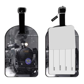 Nicokee Steam Train Engine Locomotive Luggage Tag - 1 Pack