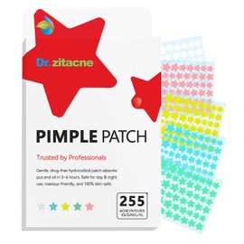 Parches para acne, 255 piezas, 5 colores y 5 tamaos (8, 10, 12, 14, 16 mm), Hidrocoloides pimple patches que se adaptan con precisin a diferentes...  