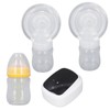 Electric Double Breastfeeding Pump 5 Levels Suction Less Noise Rechargeable