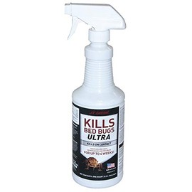 JT Eaton 218-W Kills Bed Bugs Ultra Spray, Water-Based Insecticide, Long-Lasting Protection for Bedbugs, Roaches, Ants, and Dust Mites, Quart Size