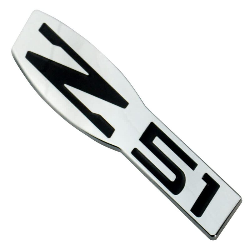 2Pc Z51 Emblem Interior or Exterior 3D Badge Sticker Nameplate