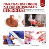 Saviland Acrylic Nail Practice Finger: Adjustable Nail Practice Hand Fake
