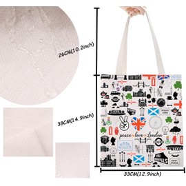 London Trip Gift UK Gift London Holiday England Travel Souvenir Shoulder Bag England London City Gift (Peace London Tote)
