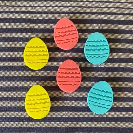 Unbranded 6x Easter Egg Bike Spoke Decorations - Easter basket bicycle gift, Candy Egg