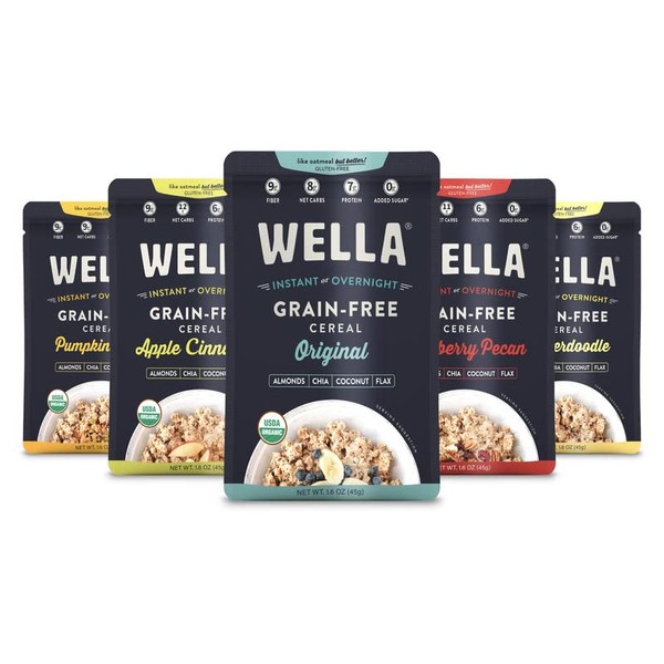 Wella Cereal Oatmeal Alternative, Gluten-Free Breakfast Hot Cereal, Grain-Free Paleo
