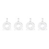 Two's Company Sitting Pretty Set of 4 Vase Napkin Ring