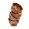 EDHAS Bowl Sets Acacia Round Bowl for Condiments, Dip Sauce,