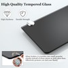 SAYAYO Bathroom Glass Shelf Wall Mounted 30CM Floating Shelves 6MM