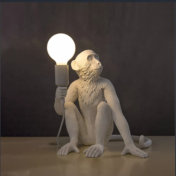 SENDERPICK Monkey Table Light Resin Desk Accent Lamp for Children's