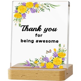 Parxara Appreciation Gifts for Women 6X4 Thank You Gifts for Women Grateful Gifts Gift for Coworkers Volunteers Nurse Doctor Boss Leader Lady Christmas Desk Plaque for Home Office