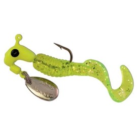 Blakemore Road Runner 1/8Oz Curl Tail Chartreuse/Chartreuse Per 12