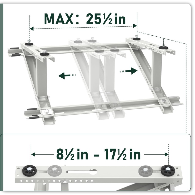Flehomo Air Conditioner Rooftop Mount Bracket for Mini Split Air