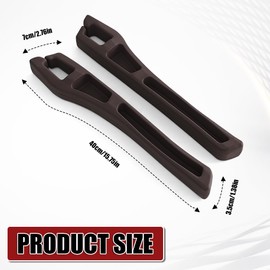 HQRNYP 2PCS No Drop Seat Guard, Car Seat Gap Filler, Multi-Function Car Side Gap Filler for Prevent Items Falling, Universal Auto Blocker Between Seats Auto Organizer Accessories for Most Cars (Brown)