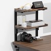 Spacrea clamp on Desk Shelf, 2 Tier Office Desk Shelves