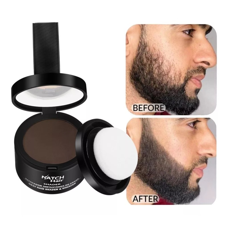 Match Hair Shader Dark Black Maquillaje Capilar Calvicie