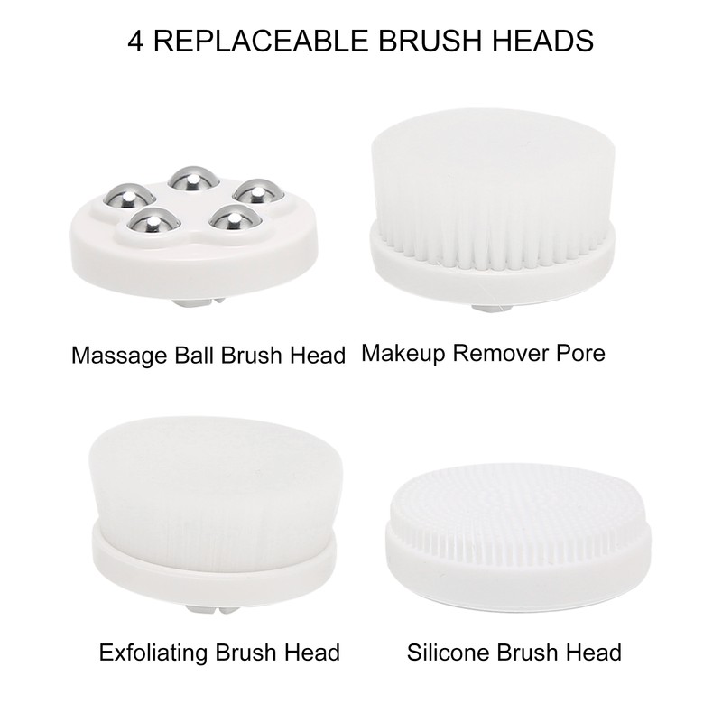 Facial Cleansing Brush Rechargeable 360° Rotatable 3 Speed Electric Face