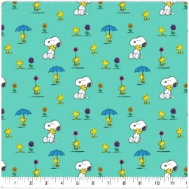Unbranded LINED WINDOW VALANCE CURTAIN 42 X 15 SNOOPY CARTOON WOODSTOCK TEAL