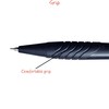 DIGNO Retractable Ballpoint Pens, BLACK, Fine Point (0.7mm), Pack of