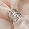 Dreamtimes Round Spiral Rings for Women Swirl Geometric Rings Spiral