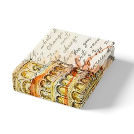 Leaning Tower Of Pisa Duvet Cover Paris Tower Bedding Set for Kids Boys Girls Letter Comforter Cover Watercolor Yellow Pink Bedding & Linen 3Pcs Double Size