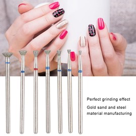 Nail Drill Bit, Multi Functional Nail Art Manicure Drill Bits Electric Manicure Grinding Head Tool (NO.03)