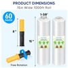 TICONN Stretch Wrap Stretch Film Roll, 1000ft Industrial Strength 15