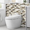 Marble Pattern Wall Sticker, 12/24/48pcs Self Adhesive Peel & Stick