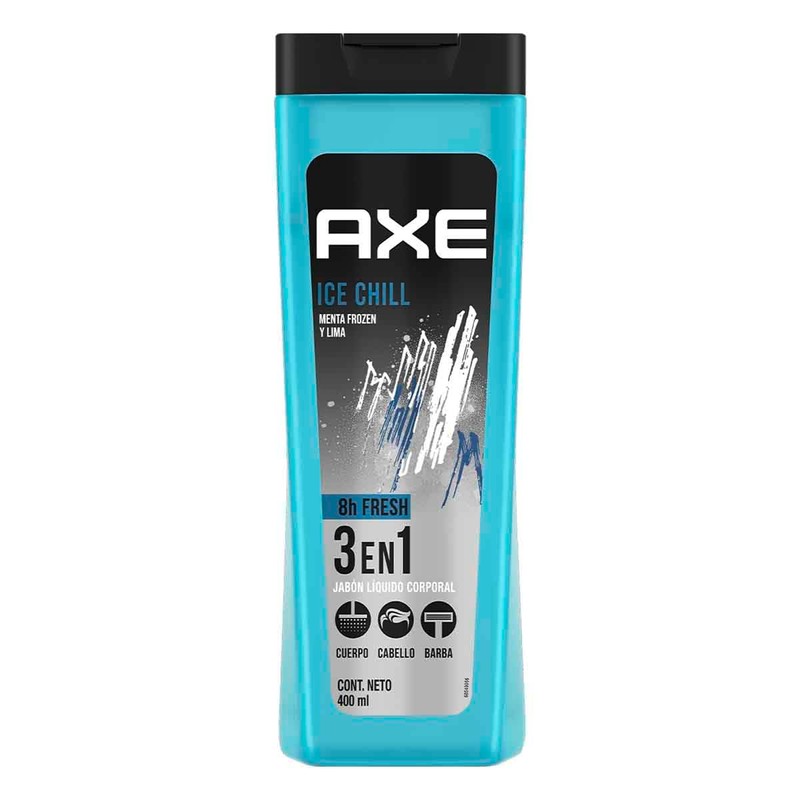 Jabón líquido 3 en 1 Axe Ice Chill 400 ml