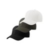 Men's Plain Baseball Cap Adjustable Curved Visor Hat-3P Black Charcoal