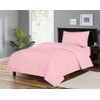 Ev Dekor® DVS729 Duvet Cover Sets Light Peach Pink- Soft