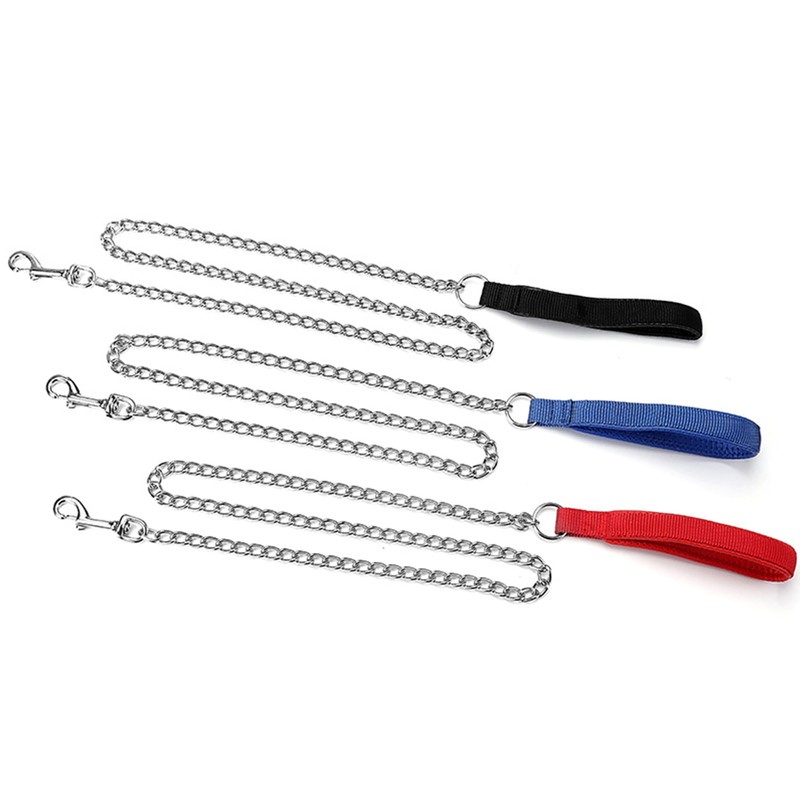 LFCXHTY Heavy Duty Dog Chain Leash, Metal Dog Leash for