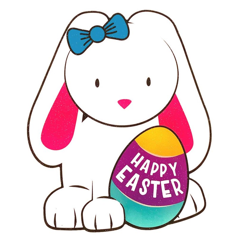 Easter Bunny Window Decoration Indoor Outdoor Use Happy Easter Lighted