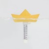 Balvi Pool Thermometer Paper Boat Colour Yellow Floating Origami Boat