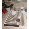 Ahyuan Roll up Dish Drying Rack Over The Sink Kitchen