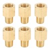 6PCs Brass Pipe Fitting Adapter 1/8 BSPT Female NPT Vehicle
