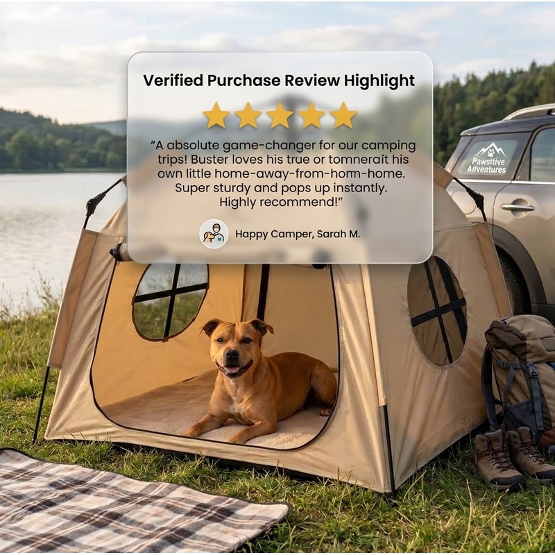 Portable Pet Tent for Dogs and Cats – Folding Outdoor
