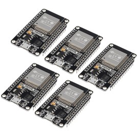5PCS New Version CH9102X ESP-WROOM-32 ESP32 ESP-32S Development Board 2.4GHz Dual-Mode WiFi + Bluetooth Dual Cores Microcontroller Processor Integrated with Antenna RF AMP Filter AP STA