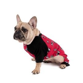 Leveret Matching Dog Pajamas Christmas Pjs 100% Cotton Cow Size X-Small