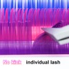 NAGARAKU Colourful Eyelash Extensions, 8 Mixed Rainbow Colours, Classic Individual