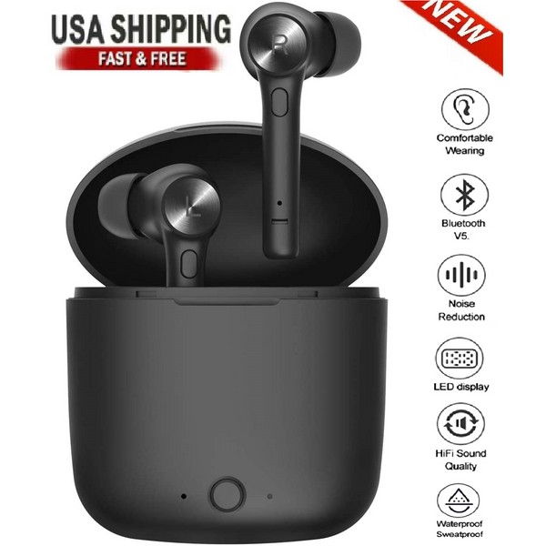 Bluedio Bluetooth Waterproof Headset TWS 5.0 Wireless Earphone Earbuds Headphones