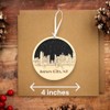 Jersey City Ornament Wooden Souvenir Christmas Tree Decoration with Jersey