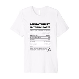 Funny Miniaturist Gift for Miniature Portrait Model Artist Premium T-Shirt