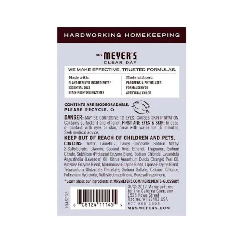 MRS. MEYER'S CLEAN DAY Lavender Variety Pack, 4x Concentrated Laundry