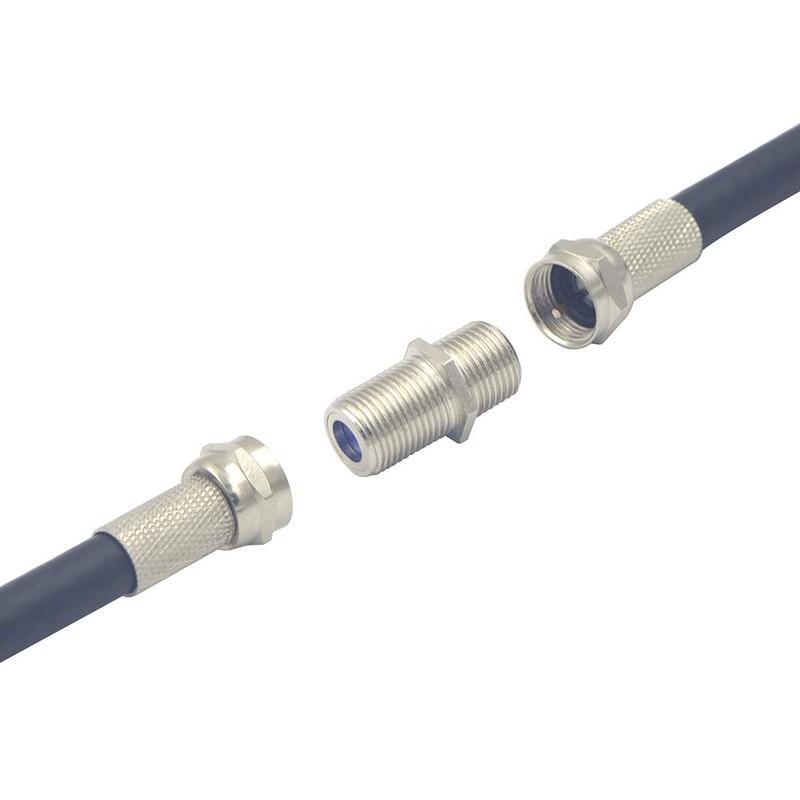 VCE 3GHz Coaxial Cable Connector, RG6 Coax Cable Extender F-Type