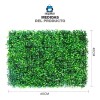 ShopoMall Muro Verde Follaje Artificial Sintético 15 Pzs